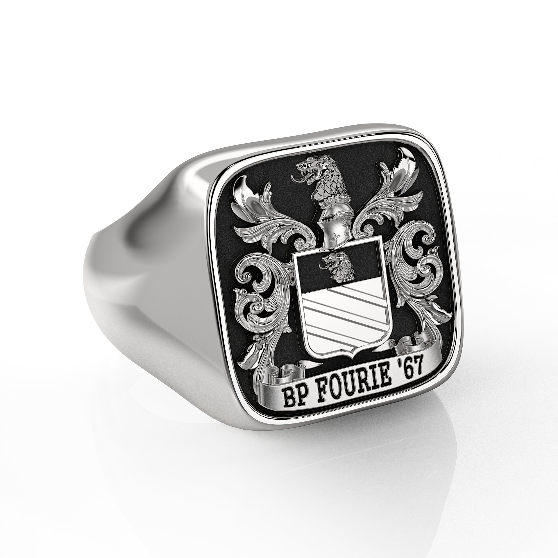 THE SQUARE STERLING SILVER SIGNET RING