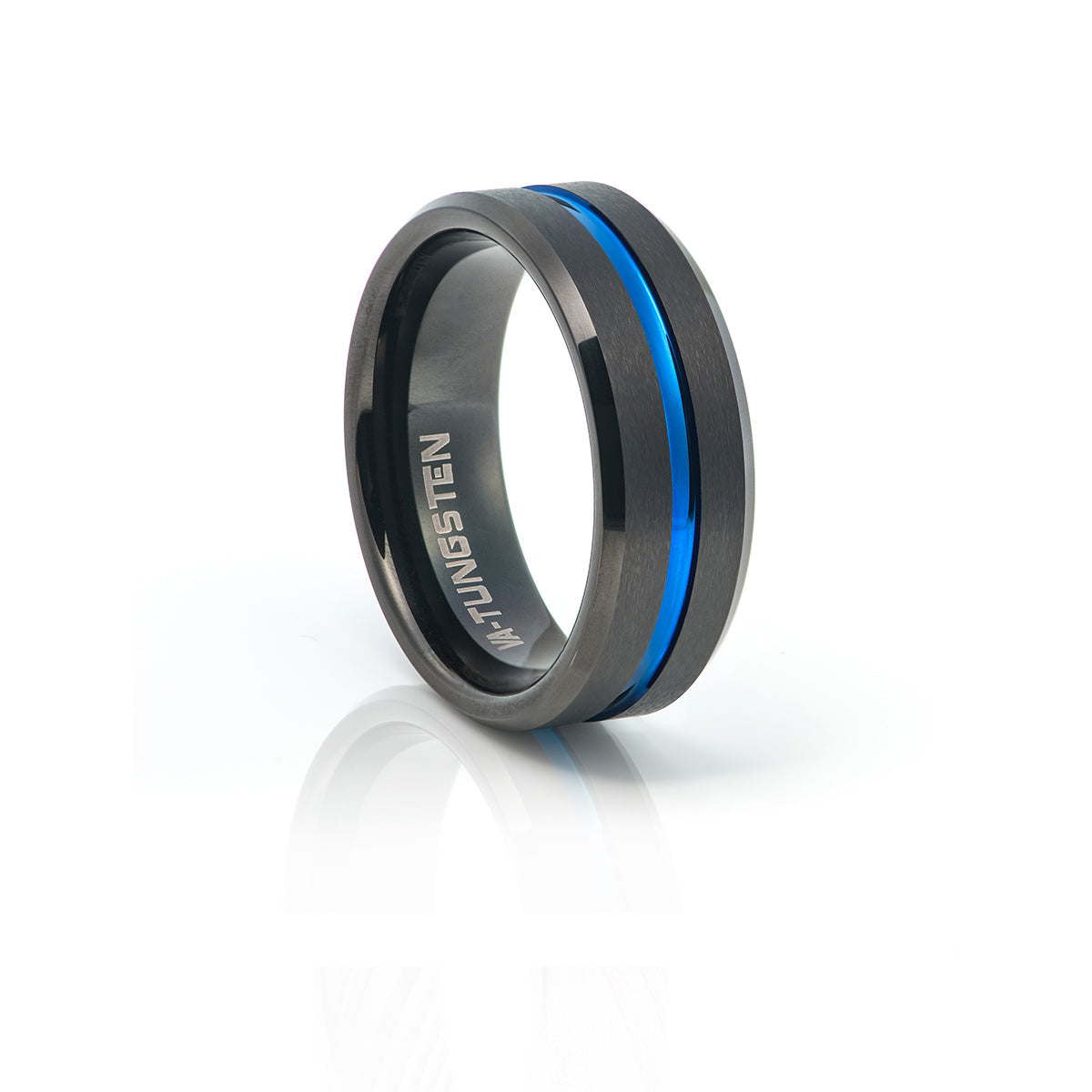 Matt Black with Blue Indent