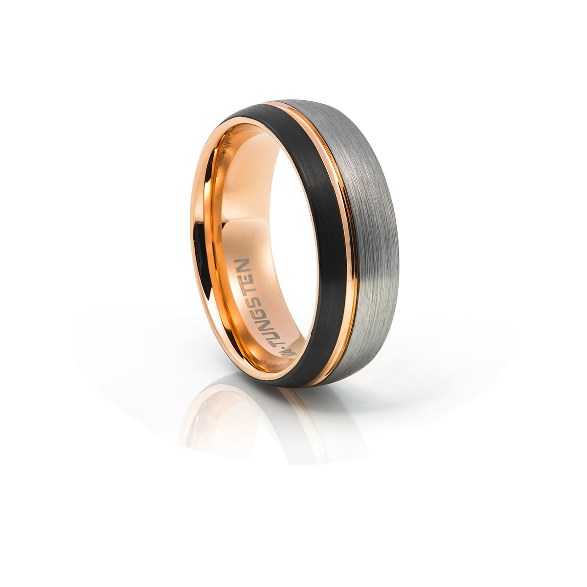 Matt Silver with Rose gold Indent