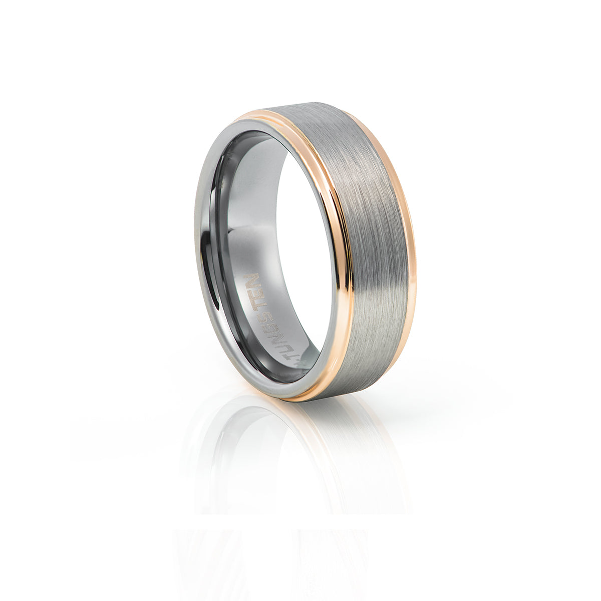 Brushed with Rose gold Edges