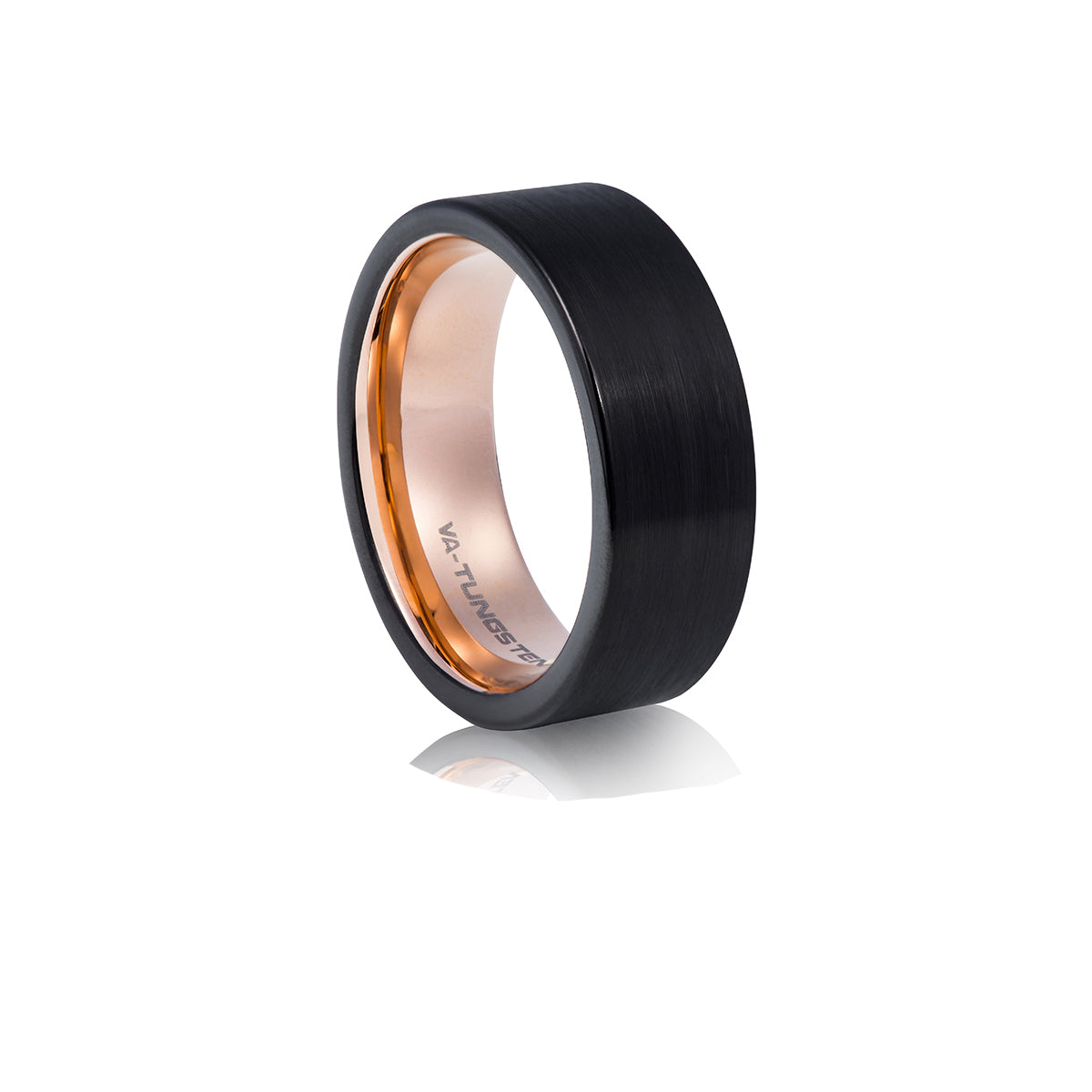 Brushed Matt Black with Rose gold