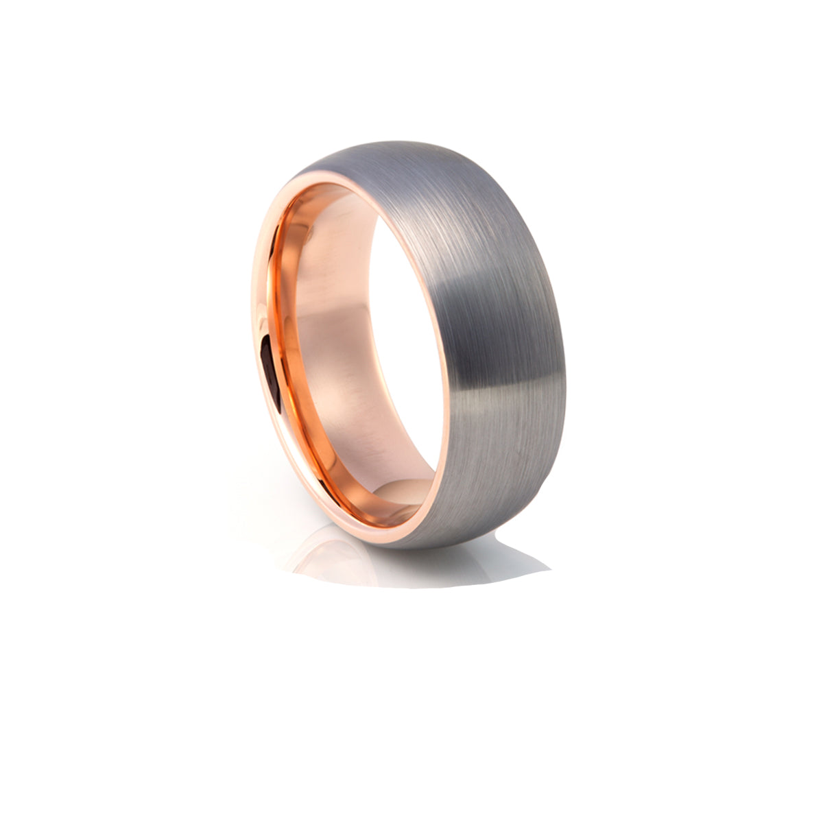 Brushed Metal with Rose gold
