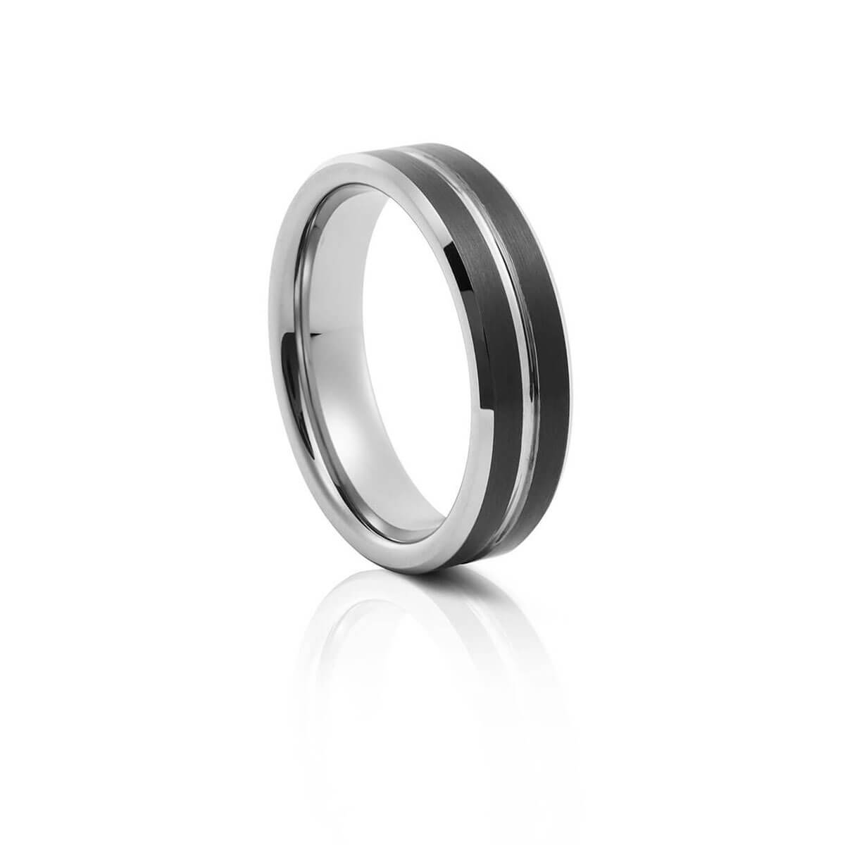 Black Plated with Middle Indent