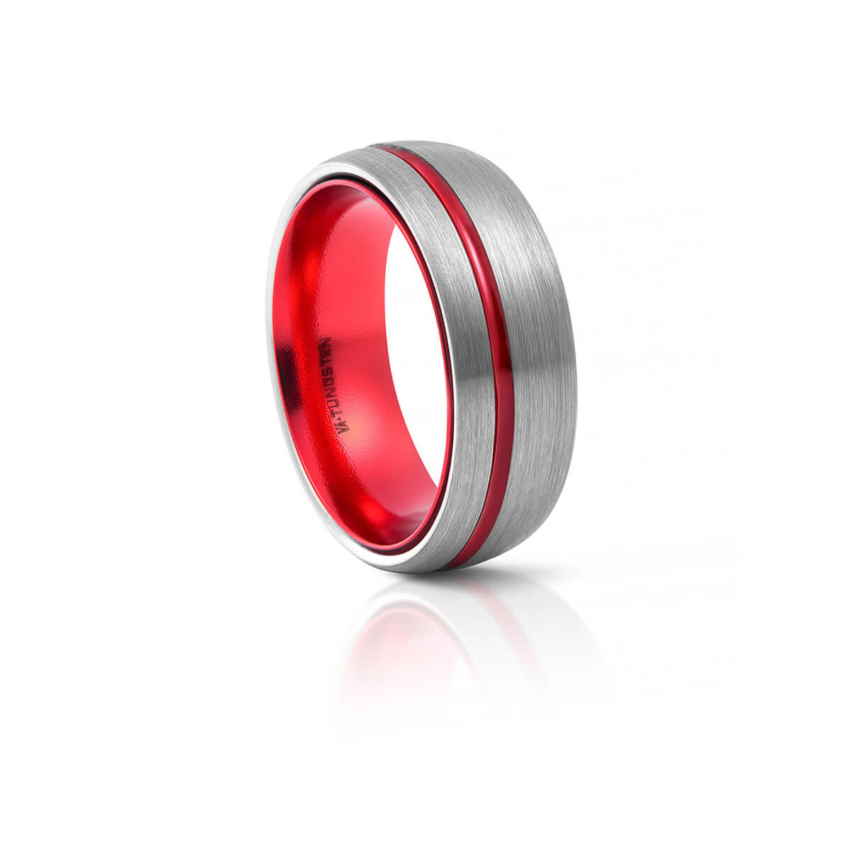 Brushed Metal with Red Aluminium